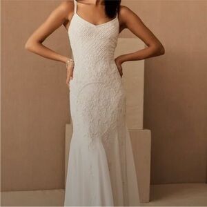 BHLDN Elegant White Wedding Dress